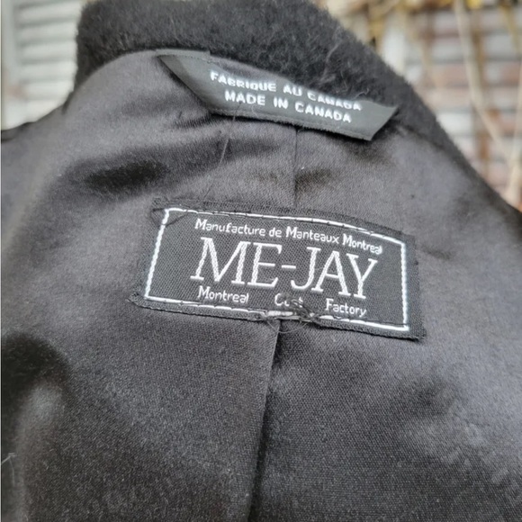 ME-JAY MONTREAL Mohair Alpaca Wool Dress Coat - Picture 4 of 9